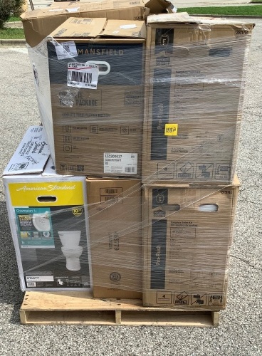 Pallet of Uninspected Bathroom Componets - Lot 183A