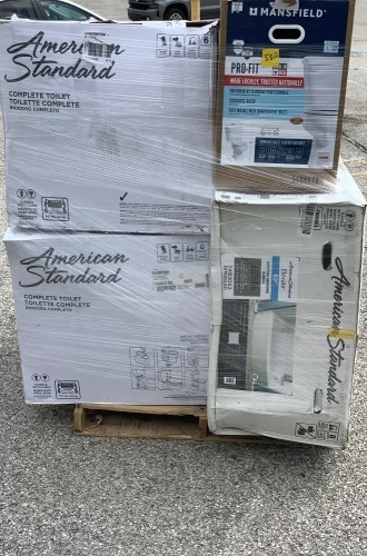 Pallet of Uninspected Bathroom Componets - Lot 53A