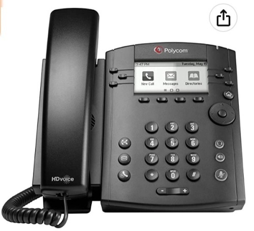 Polycom VVX 300 Business Telephone, Untested, E-Comm Return, Retail 49.99 - Lot 99