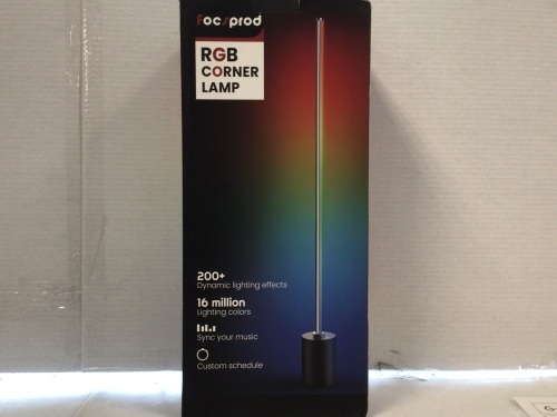 Focsprod RGB Corner Lamp, Untested, Appears New - Lot 82