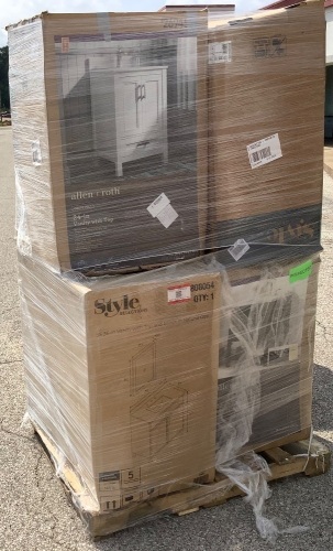 Pallet of Uninspected Bathroom Componets - Lot 73A