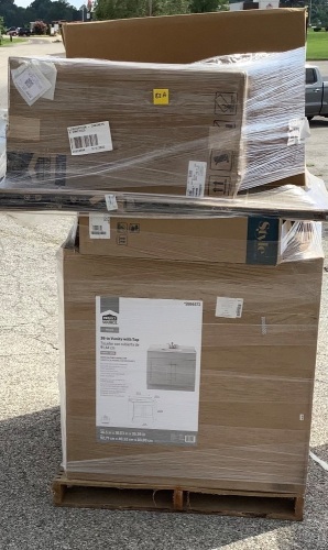 Pallet of Uninspected Bathroom Componets - Lot 83A