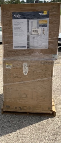 Pallet of Uninspected Bathroom Componets - Lot 123A