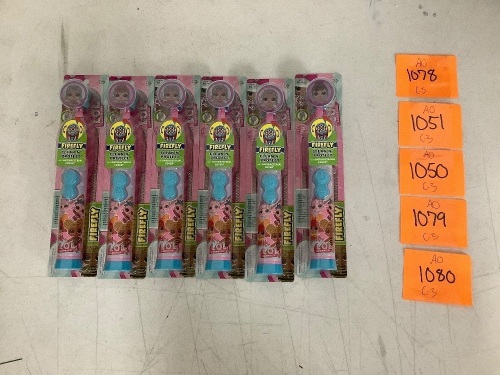 4 (6 pcs) of LOL Rotrary Toothbrushes (24 Total) - Lot 1050