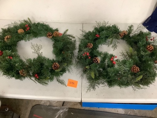 2 Wondershop X-Mas Wreaths - Lot 1081