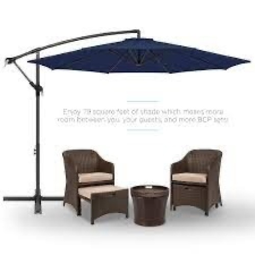Offset Hanging Patio Umbrella - 10ft - Lot 1110