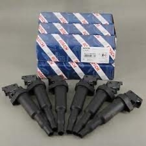 BMW series Ignition Coil 6 Packs Updated W/ Connector Boot Genuine for Bosch - Lot 1127