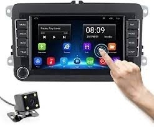 Car Stereo for Skoda VW Passat B6 Polo Golf 5 6 Touran Seat, 7 inch Double Din with BT GPS Navigation WiFi FM Radio Car Multimedia Player Head Unit + Backup Camera - Lot 1128