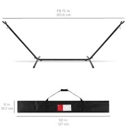 Portable Heavy-Duty 9ft Steel Hammock Stand - Lot 1136