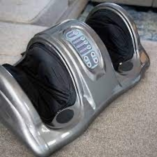 Therapeutic Foot Massager w/ High Intensity Rollers, Remote, 3 Modes - Lot 1213
