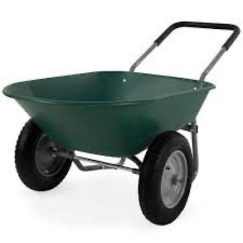Dual-Wheel Wheelbarrow Garden Cart - Lot 1225