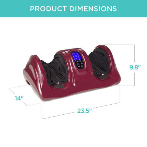 Therapeutic Foot Massager w/ High Intensity Rollers, Remote, 3 Modes - Lot 1324