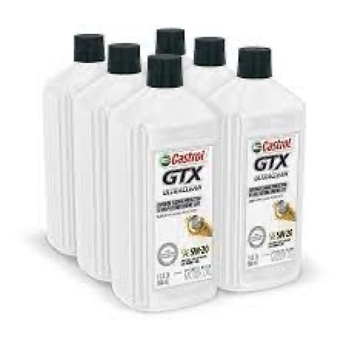 Castrol 6140 GTX ULTRACLEAN 5W-20 Motor Oil, 1 Quart, 6 Pack - Lot 1276