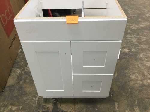 White Bathroom Vanity (Without SInk) - Lot 1388