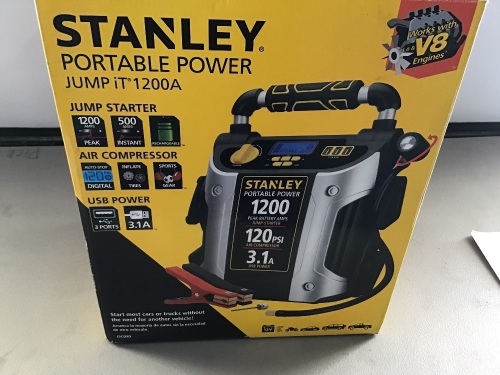 Stanley Portable Power JUMP IT 1200A, Like New, Retail - $169 - Lot 4