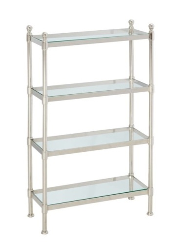 Pottery Barn Shelf, Nickel, Like New, Retail - $349 - Lot 9