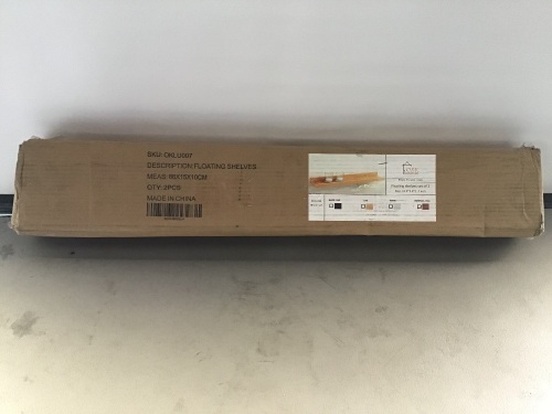 O & K Floating shelves, Set of 2, Teak, New, Retail - $39.99 - Lot 10