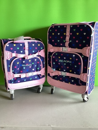 Pottery Barn Kids Mackenzie Large Spinner Luggage, Pink, Like New, Retail - $149 - Lot 75