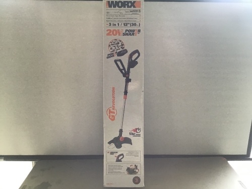 Worx 3-in-1, Trimmer/edger/Mini Mower, 12", Like New, retail - $74.99 - Lot 86