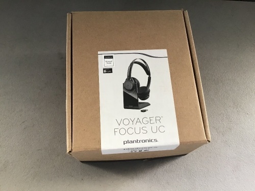 Plantronics Voyager Focus UC headset, like New, Retail - $199 - Lot 88
