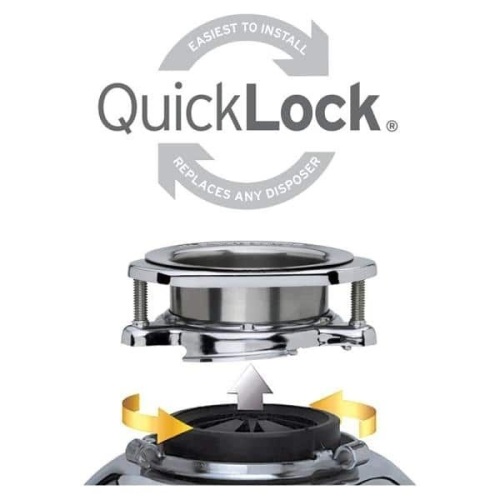 Emerson Food Waste Disposer, Quick Lock Sink Mount, Insinkerator, New, Retail - $21.49 - Lot 96