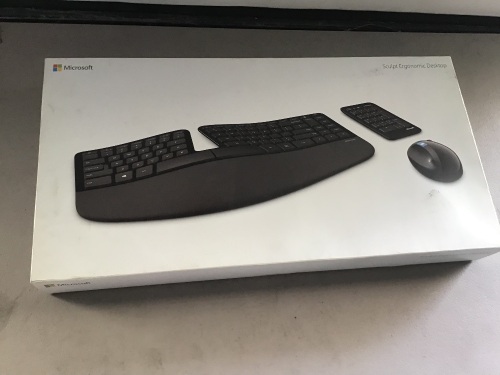 Microsoft, Scuplt Ergonomic Desktop Keyboard, Like New, Retail - $185 - Lot 131