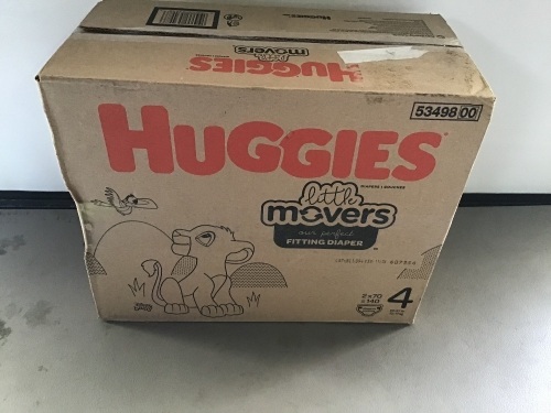 Huggies, Little Movers, Size 4 Diapers, New, Retail - $52.99 - Lot 148