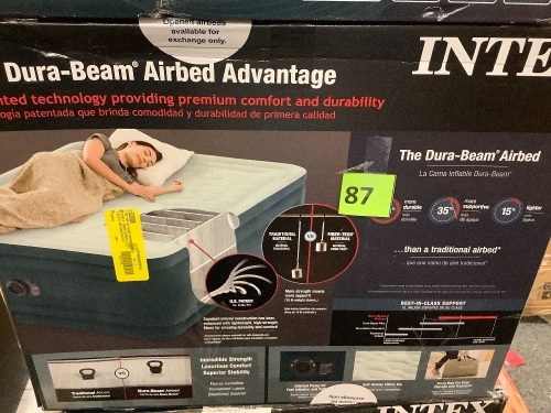 INTEX DURA BEAM FULL SIZE AIR BED  - Lot 87