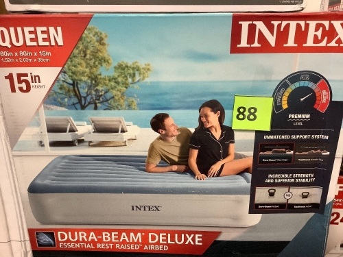 INTEX DURA BEAM  QUEEN BLOW UP AIR BED  - Lot 88