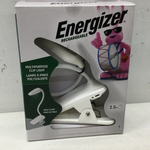 4 PACK Energizer Rechargeable Multipurpose Clip Light Table Clamp Book Light,NEW - Lot 38