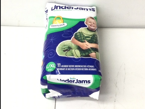 Pampers UnderJams Bedtime Underwear Boys, Size L/XL, 11 ct,APPEARSNEW - Lot 55