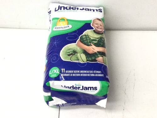 Pampers UnderJams Bedtime Underwear Boys, Size L/XL, 11 ct,APPEARSNEW - Lot 61