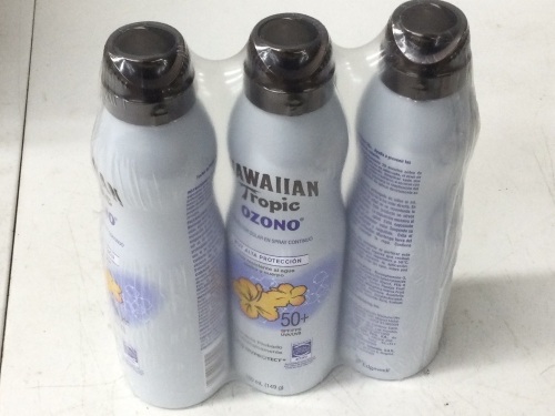 HAWAIIAN TROPIC SUNSCREEN OZONO SPRAY SPF 50 180 ML,****12 A BOX****APPEARS NEW - Lot 62