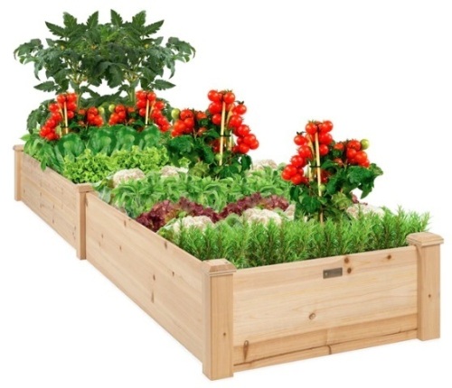 8x2ft Wooden Raised Garden Bed Planter for Garden, Lawn, Yard,APPEARS NEW - Lot 74