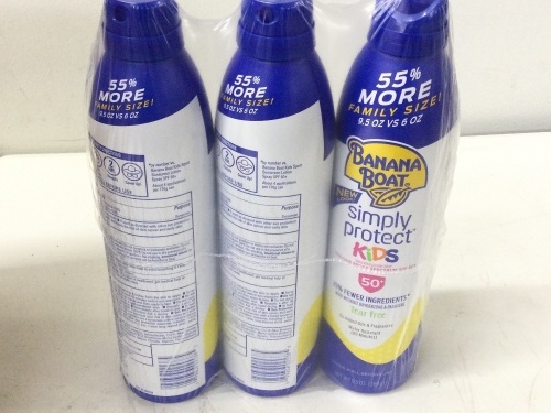 Banana Boat Kids SUNSCREEN SPRAY,****12 PACK****APPEARS NEW - Lot 103
