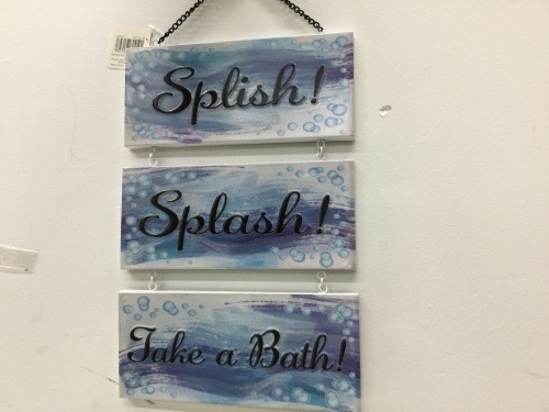 SPLISH ,SPLASH, BATHROOM 48 BOXES,12 COUNT DECOR, PALLET - Lot 121