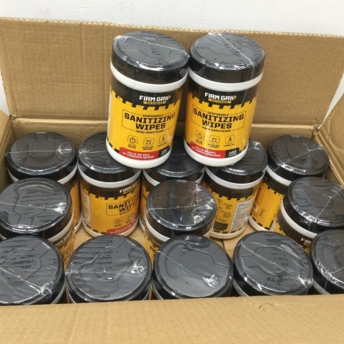 FIRM GRIP PRO CLEANING 15 PACK 100 COUNT CANISTERS,NEW - Lot 42