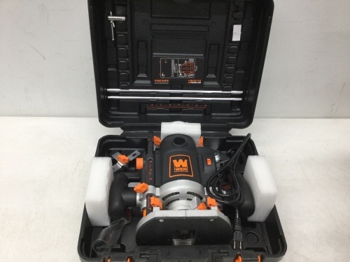 WEN RT6033 15-Amp Variable Speed Plunge Woodworking Router Kit with Carrying Case and Edge Guide,E-COMMERCE RETURN - Lot 125