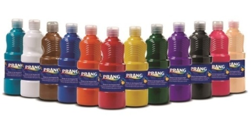 Prang Tempera Paint Set, Assorted Colors, 16 oz Bottles, Set of 12 - Appears New  - Lot 292