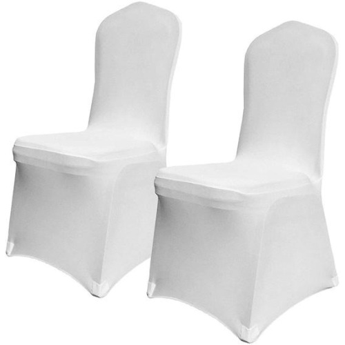 Vevor White Polyester Spandex Chair Covers, 100 pcs - Appears New - Lot 319