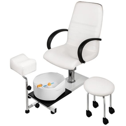 Pedicure Unit Station Hydraulic Chair & Massage Foot Spa - Appears New in Damaged Box  - Lot 335