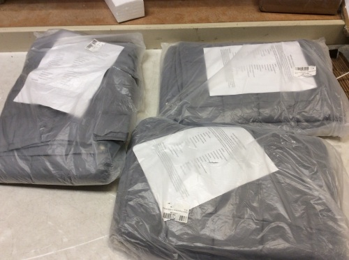 Lot of (3) Panda Dady Weighted Blankets, Unknown Weight - Appear New - Lot 354