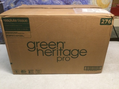 Green Heritage Pro Individually Wrapped Single Roll Bathroom Tissue, 96 Rolls - New - Lot 578