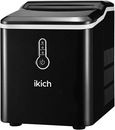 IKICH Countertop Ice Maker with LED Indicator Lights, 26lbs 24Hrs, 9 Cubes Ready in 7mins - Appears New  - Lot 581