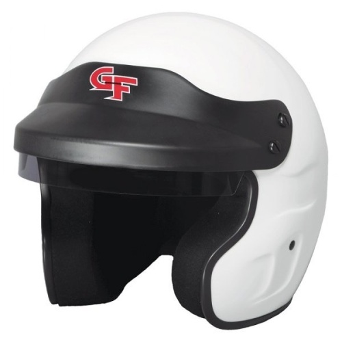 G-Force 3121XLGWH GF1 Series White Composite XL Open Face Racing Helmet - Appears New  - Lot 644