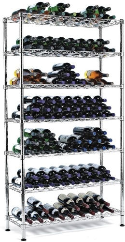 Wine Enthusiast 126 Bottle Steel Pantry Wine Rack - Appears New - Lot 783