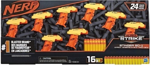 NERF Alpha Strike Stinger SD-1 Blasters Pack of 8 - Appears New  - Lot 806