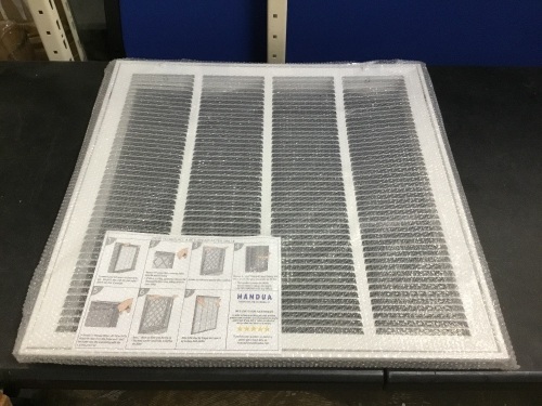 Handua Steel Return Air Filter Grille for 24" x 24" Duct Opening, White - Appears New - Lot 827