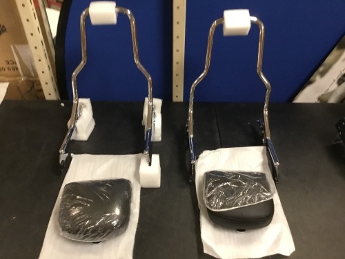 Lot of (2) Motorcycle Sissy Bar with Backrest - Appear New  - Lot 839
