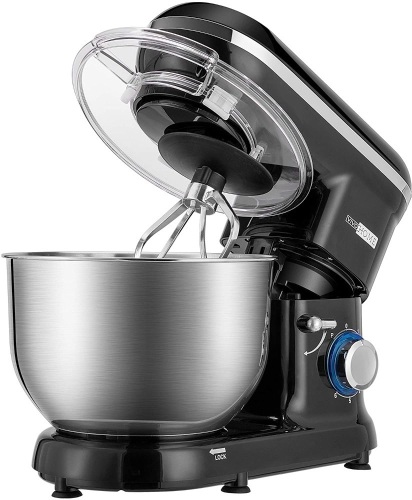 VIVOHOME Stand Mixer, 650W 6 Speed 6 Quart Tilt-Head Kitchen Electric Food Mixer with Beater, Dough Hook and Wire Whip, Black - Appears New  - Lot 857